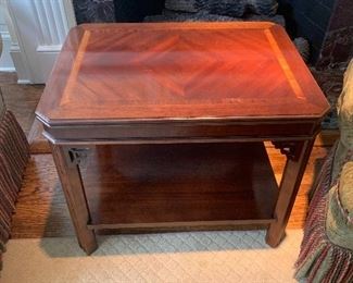 Lane Side Table with Fretwork