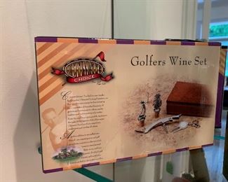 Golfers Wine Set