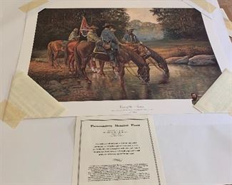 Fredricksburg Historical Print Signed by Joe Umble..."Eyes of the Army"