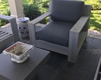 Photo of patio furniture with cushions