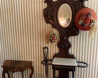 1800’s Hall Tree $400. Beautiful