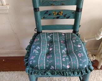 Vintage painted chair