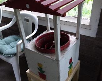 Vintage child's wishing well