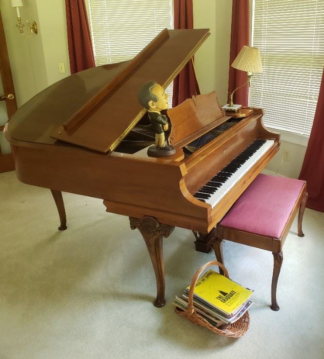 Mason & Hamilton Baby Grand Piano & Bench B Model # 71146 Art Case Design