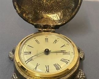 Brass Bentley Turtle Alarm Clock - Western Germany 