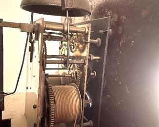 Magnificent English 18th Century Tall Case Grandfather Clock in Superb Condition. 
(Escapement & Mechanical Detail)
