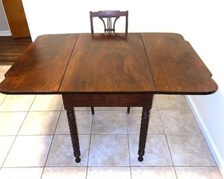 Terrific Drop Leaf Table with Single Drawer