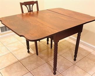 Terrific Drop Leaf Table with Single Drawer