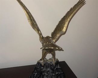 Large Brass Eagle (Rear View)