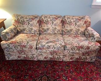 Floral Sleeper / Sofa Couch In Great Shape & Condition 