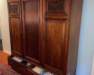 Magnificent & Huge Antique Wardrobe