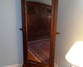 Freestanding 6’ Tall Eastlake Style Mirror