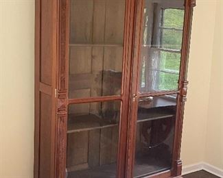 Magnificent Late 1800’s Glass Display Cabinet Herdashery