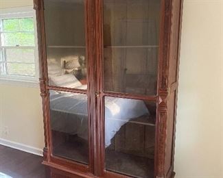 Magnificent Late 1800’s Glass Display Cabinet Haberdashery