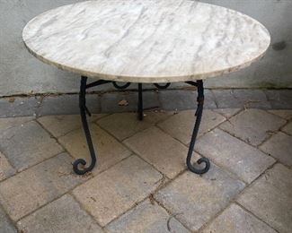 Marble Top Outdoor Table