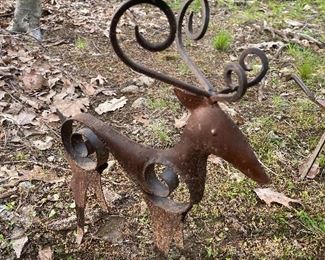 Metal Deer Garden Statuary