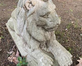 Concrete Lion Statue