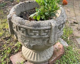 Antique Concrete Garden Planter