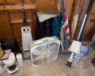 Box Fan, Floor Polisher, Coffee Makers & Lamps