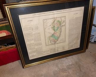 Antique Framed Maps