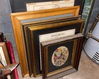 Lots Of Framed Artworks & Maps