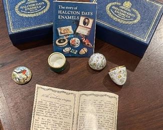 Halcyon Days Enamel Boxes