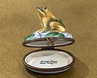 Limoges Porcelain  Pill Box