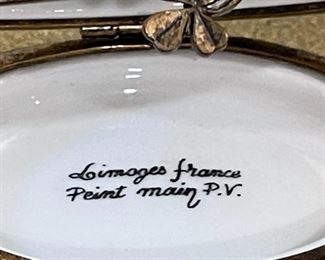 Limoges Porcelain  Pill Box