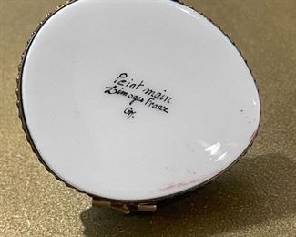 Limoges Porcelain  Pill Box