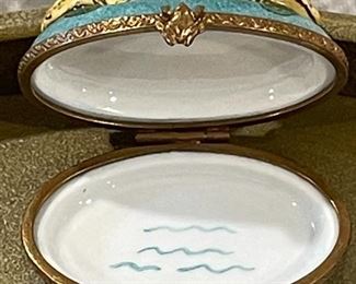 Limoges Porcelain  Pill Box