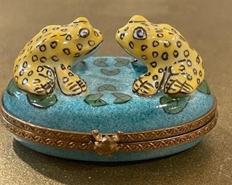 Limoges Porcelain  Pill Box