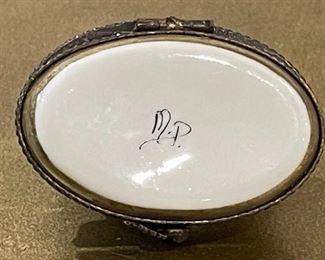 Limoges Ceramic Pill Box