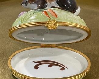 Limoges Porcelain  Pill Box