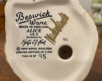 Alice & Wonderland Beswickware By Royal Doulton 