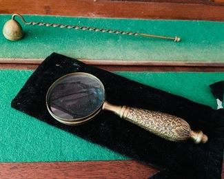 Candle Snuffer & Magnifying Glass