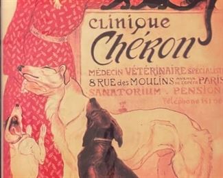 Antique French Veternarian Advertising 
Clinique Chéron