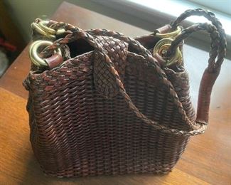 GEM- Braided Leather Handbag