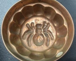 Rare Antique Bread / Cake Mold With Spider Relief Design