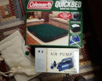 Coleman airbed with pump