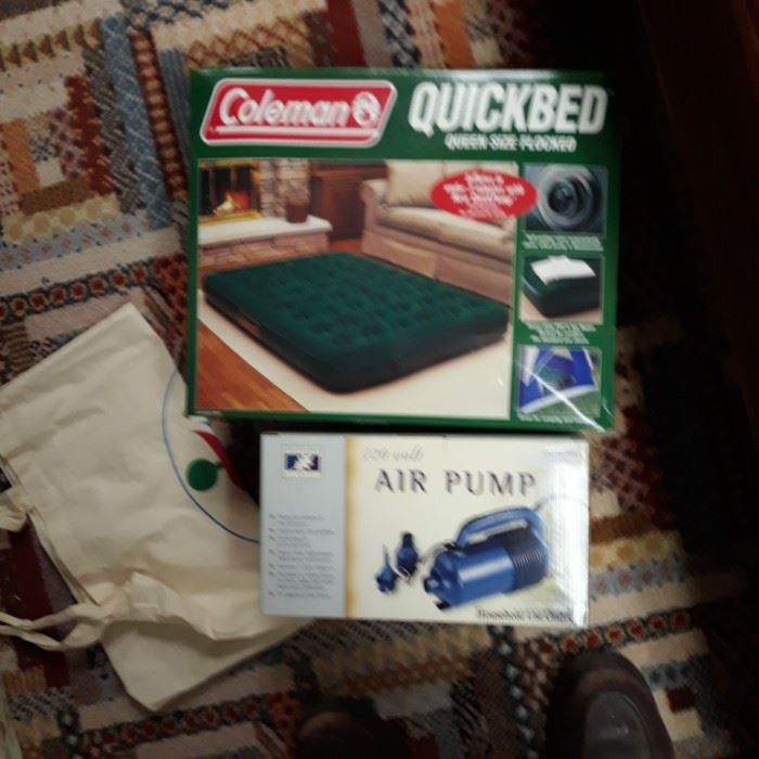 Coleman airbed with pump
