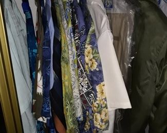 Summer short sleeve shirts, mens large 