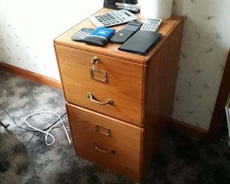 Wooden file cabinet