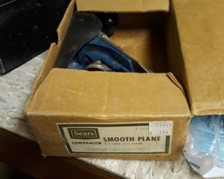 Vintage Sears hand plane, in the box