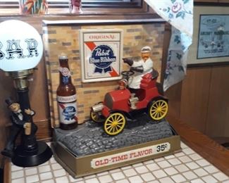 Vintage Pabst Beer  bar decor