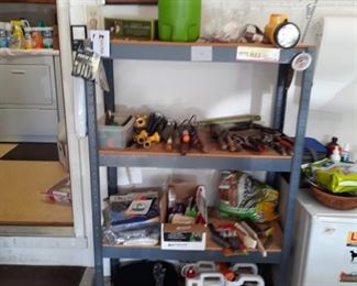 Garden had tools, weed killer, flashlights, watering cans