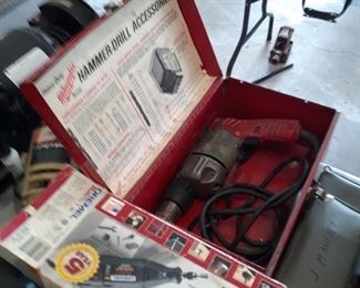 Hammer drill, dremel tool