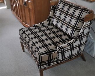 Tomlinson Sophisticate MCM slipper chair 1958 (29” wide x 26/14” high x 28” deep)