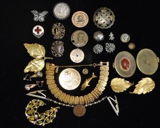 sterling, vintage Monet, Swarovski, Eisenberg, GF, Taxco, jade... not everything is pictured