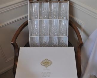 Shannon Dublin lead crystal highball Godinger set of 12 NIB 
