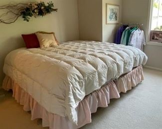 king mattress and box springs, clothing, The Company Store king comforter, pillows